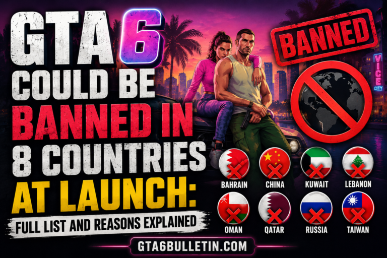 GTA 6 Could Be Banned in 8 Countries at Launch: Full List and Reasons Explained