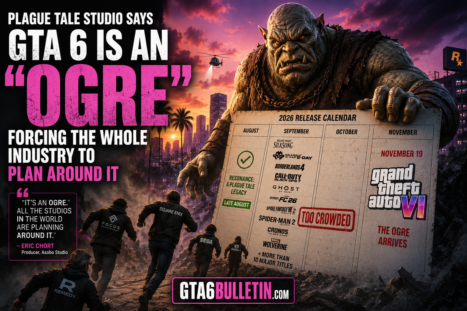 GTA 6 Is an "Ogre" Forcing the Entire Gaming Industry to Change Release Plans, Says Plague Tale Studio