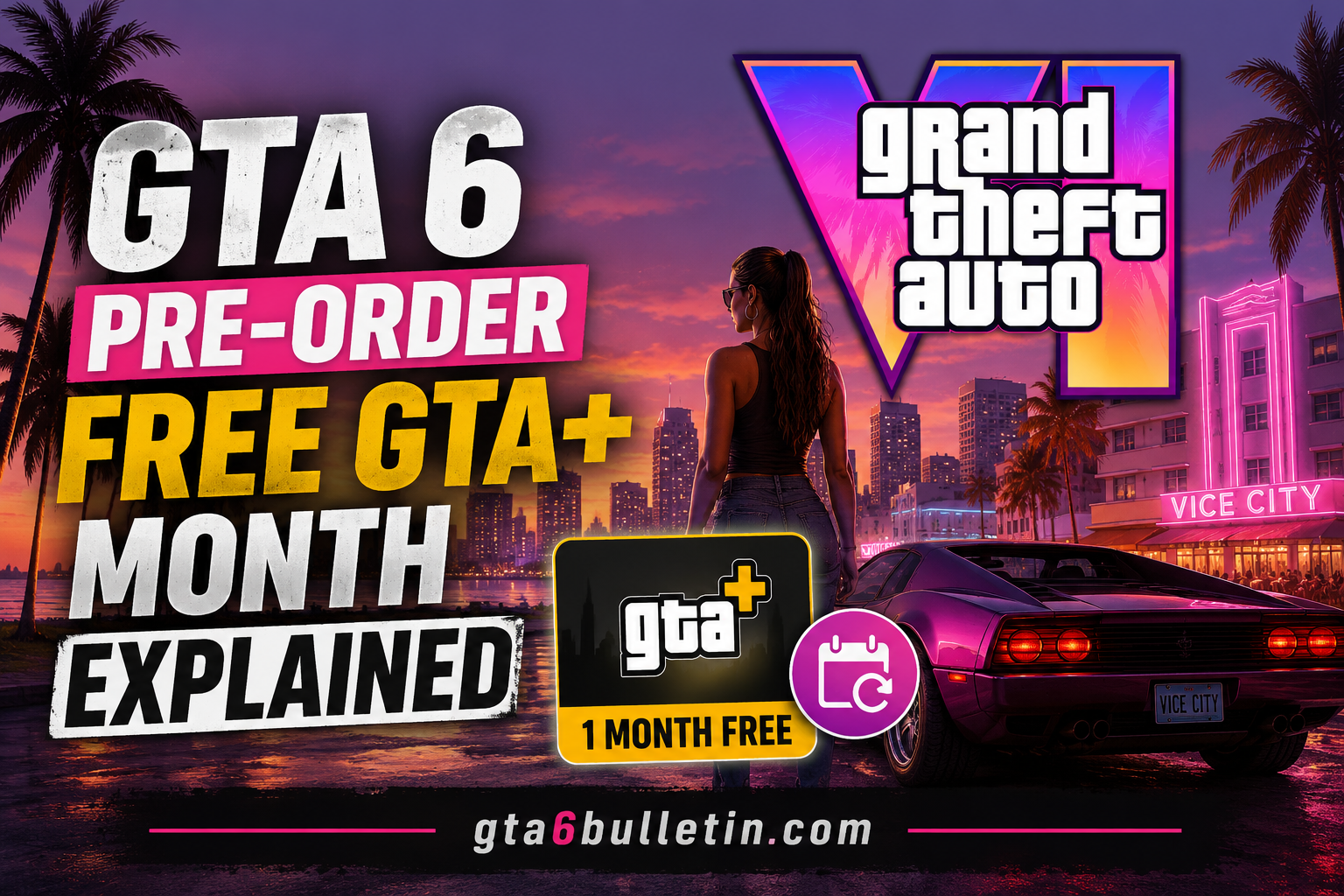 GTA 6 Pre-Order Free GTA+ Month Explained