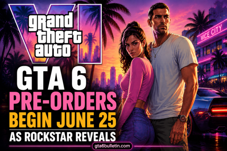 GTA 6 Pre-Orders Begin June 25 as Rockstar Reveals