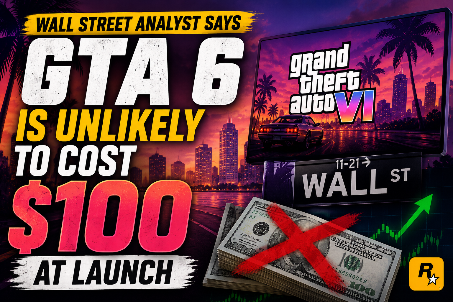 Wall Street Analyst Says GTA 6 Is Unlikely to Cost $100 at Launch