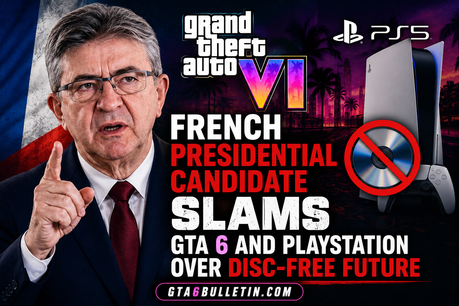 French Presidential Candidate Slams GTA 6 and PlayStation Over Disc-Free Future